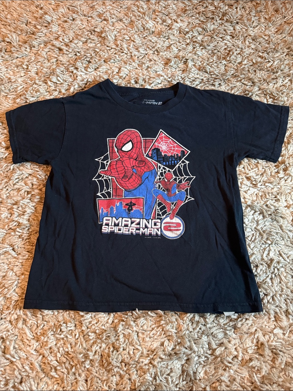 Marvel The Amazing Spider-Man 2 Black Graphic Tee Kids